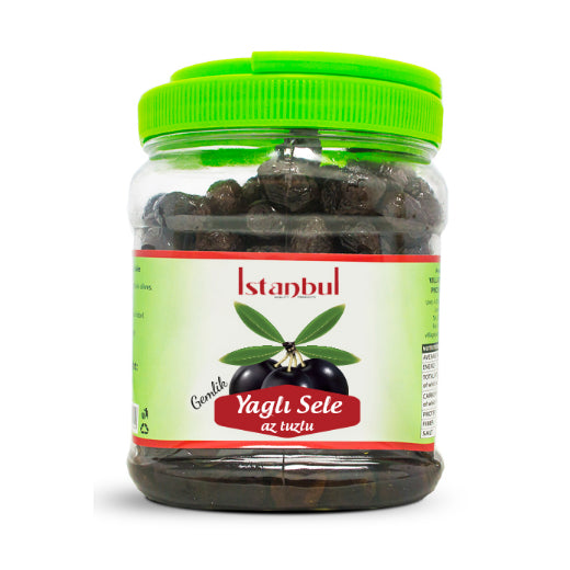 Istanbul Yağlı Sele Olives – Lightly Salted Black Olives