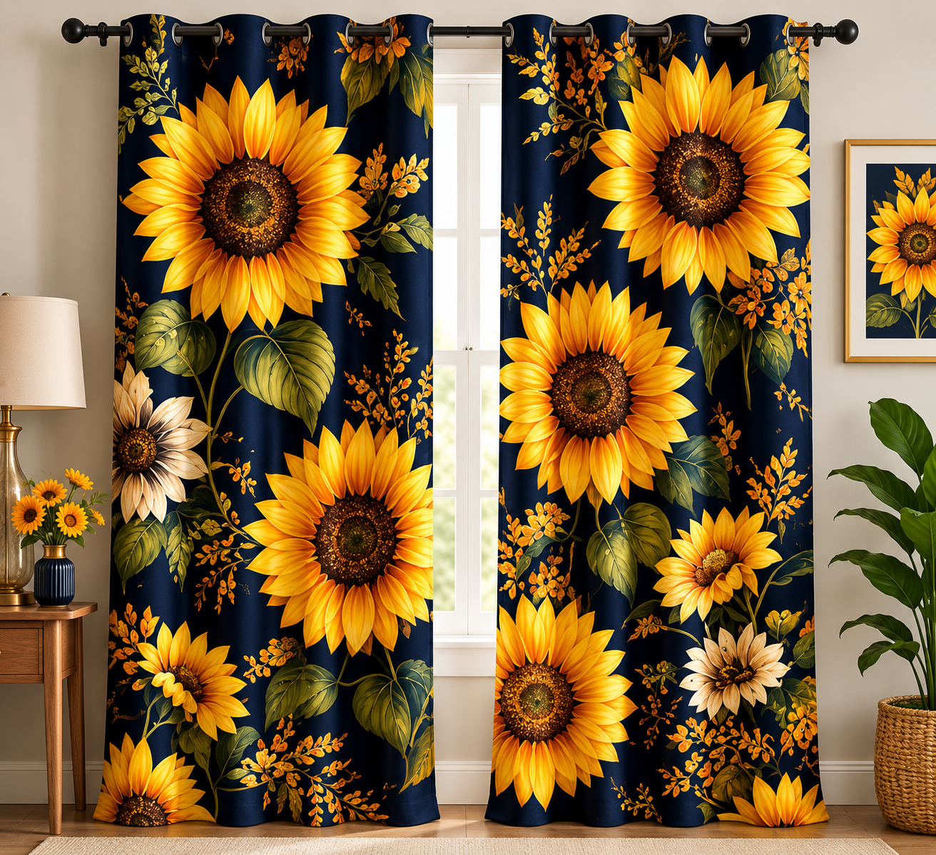 Sunflower Bloom Curtain