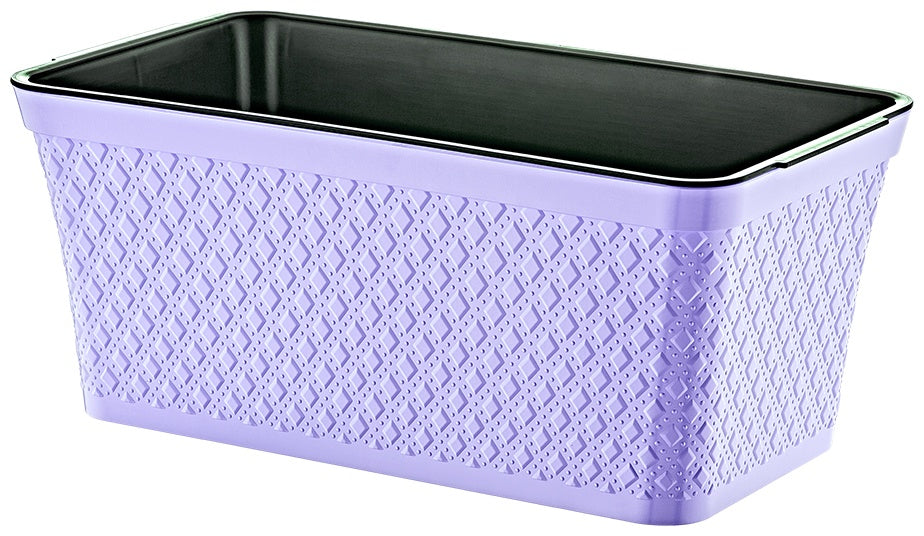 Decorative railing planters- Rectangle-textured surface
