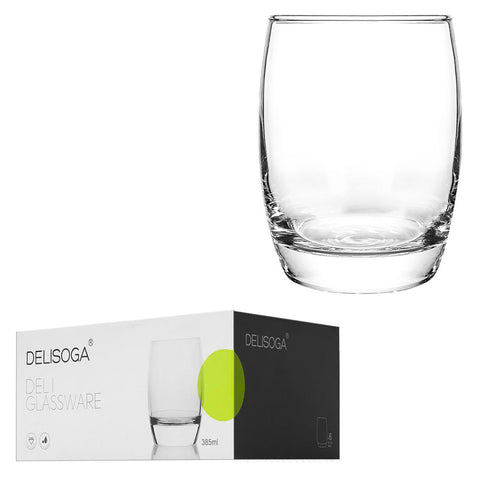 DELISOGA 385ml Premium Glass Tumbler