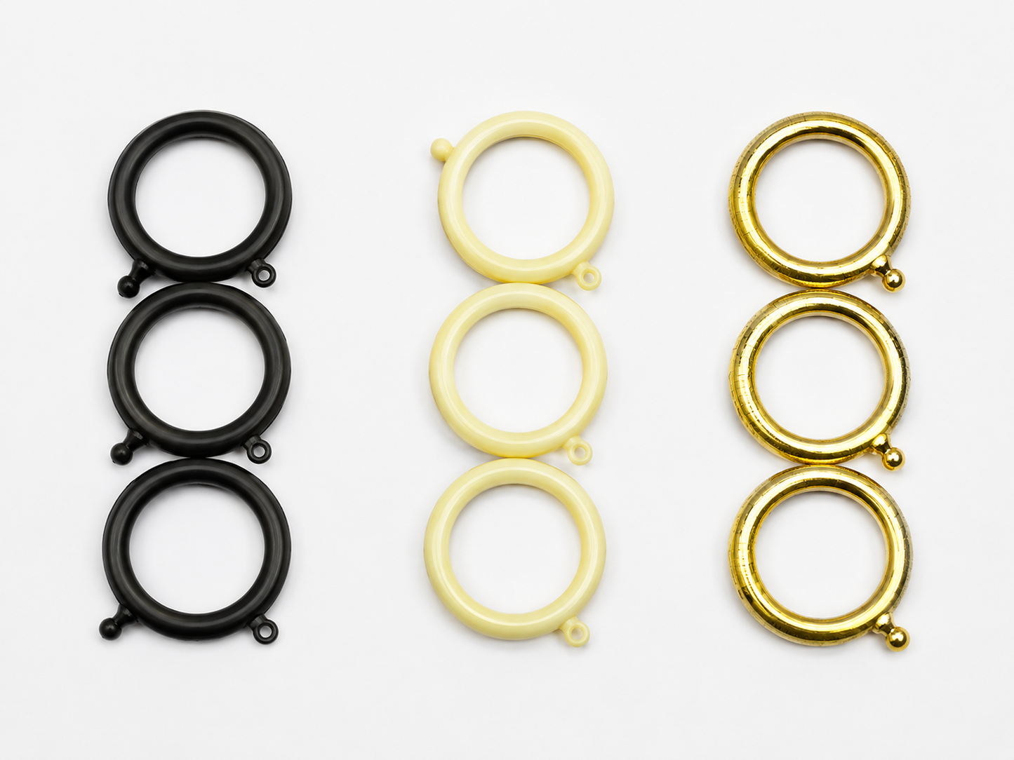 Curtain Rings with Hooks