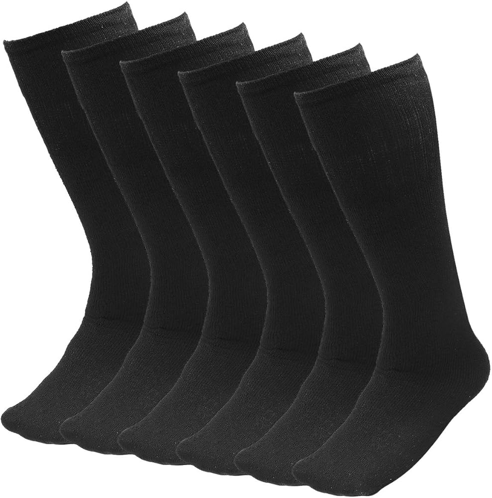 Black Tube Socks – (6 Socks)