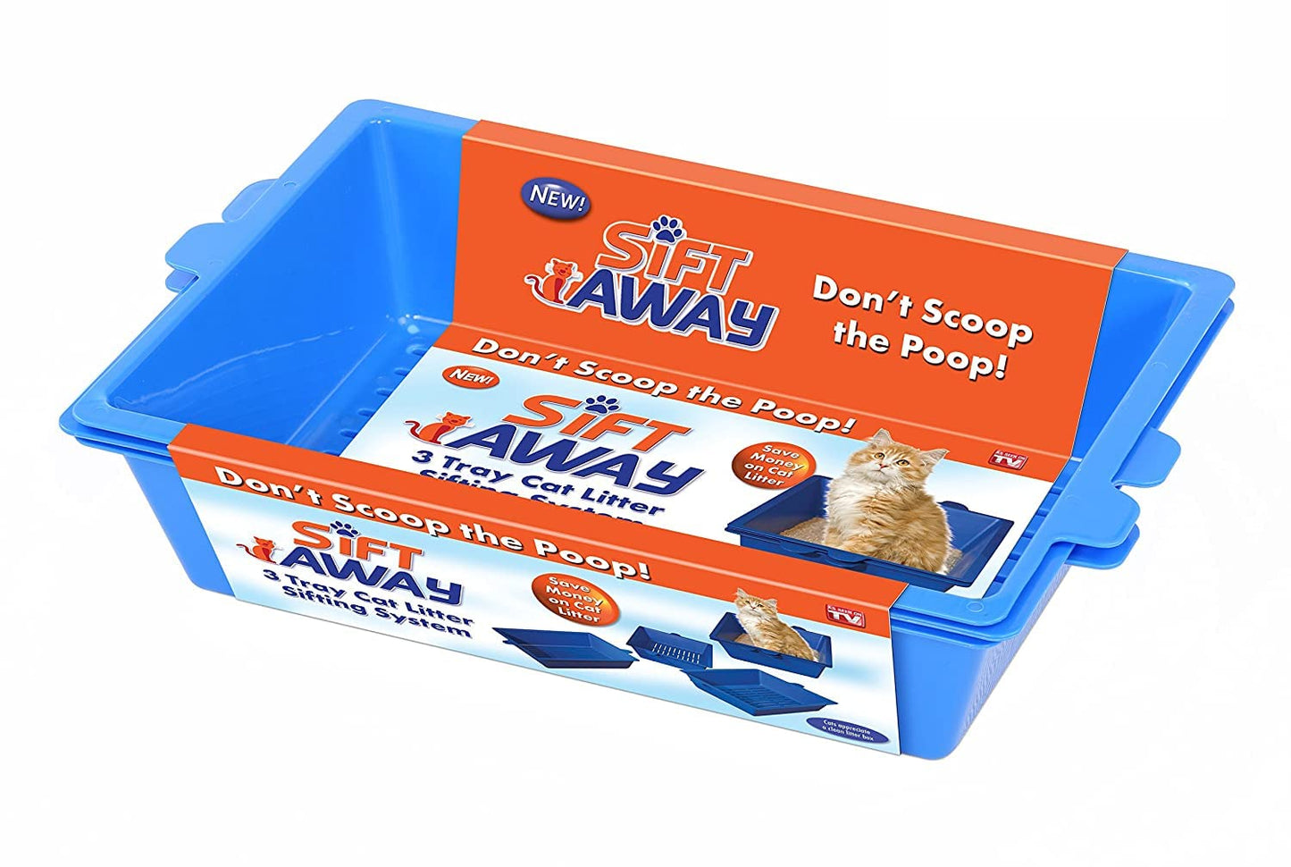 3-Tray Cat Litter Sifting System