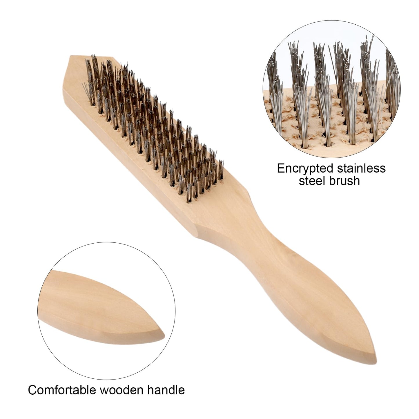 Metallic Wooden Brush