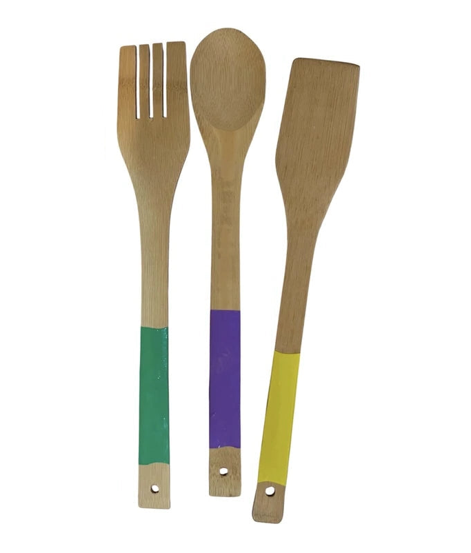 3-Piece Bamboo Kitchen Utensil Set