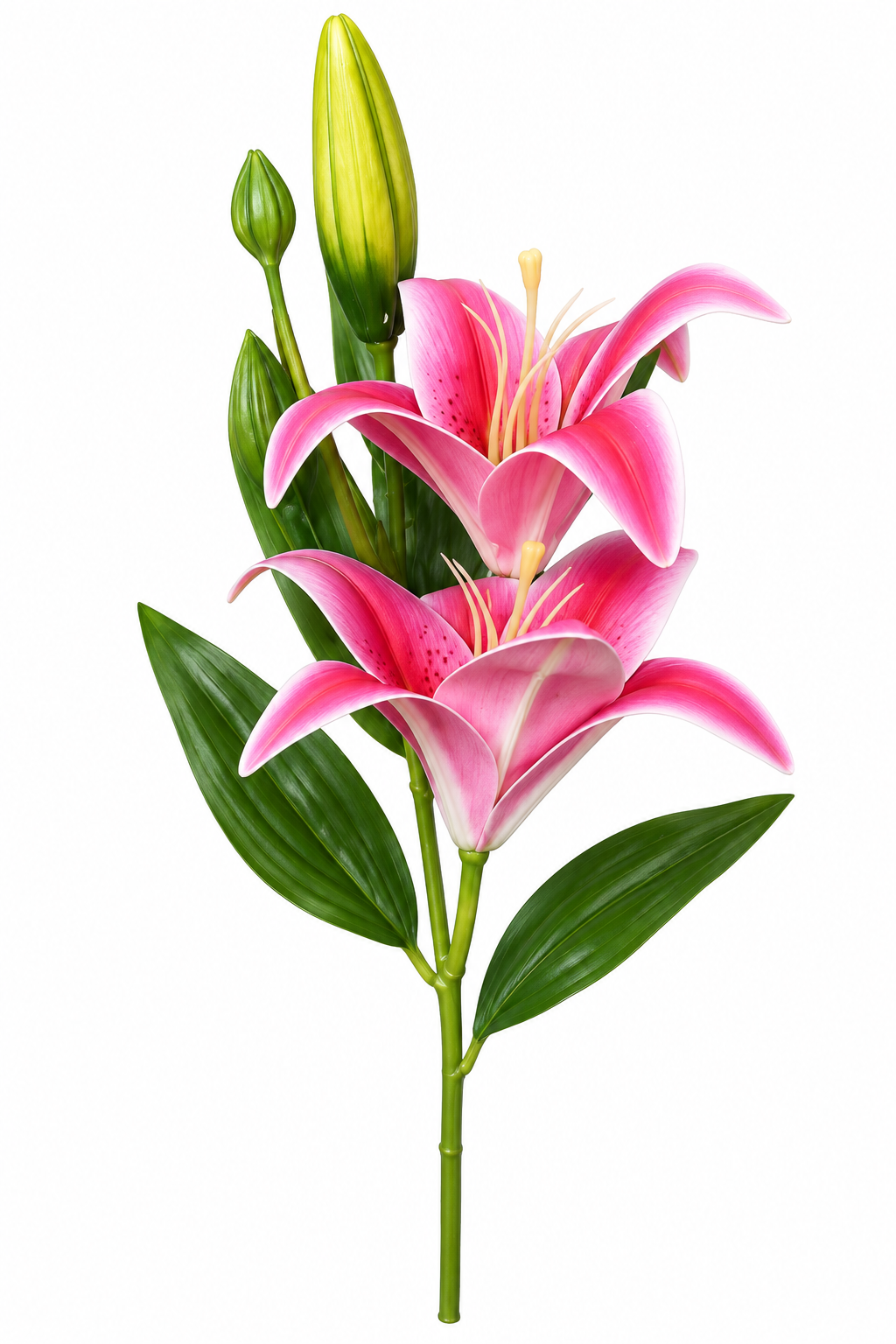 Artificial Pink Lily Flower Stem