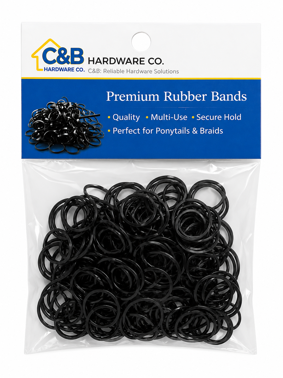 Mini Black Rubber Bands
