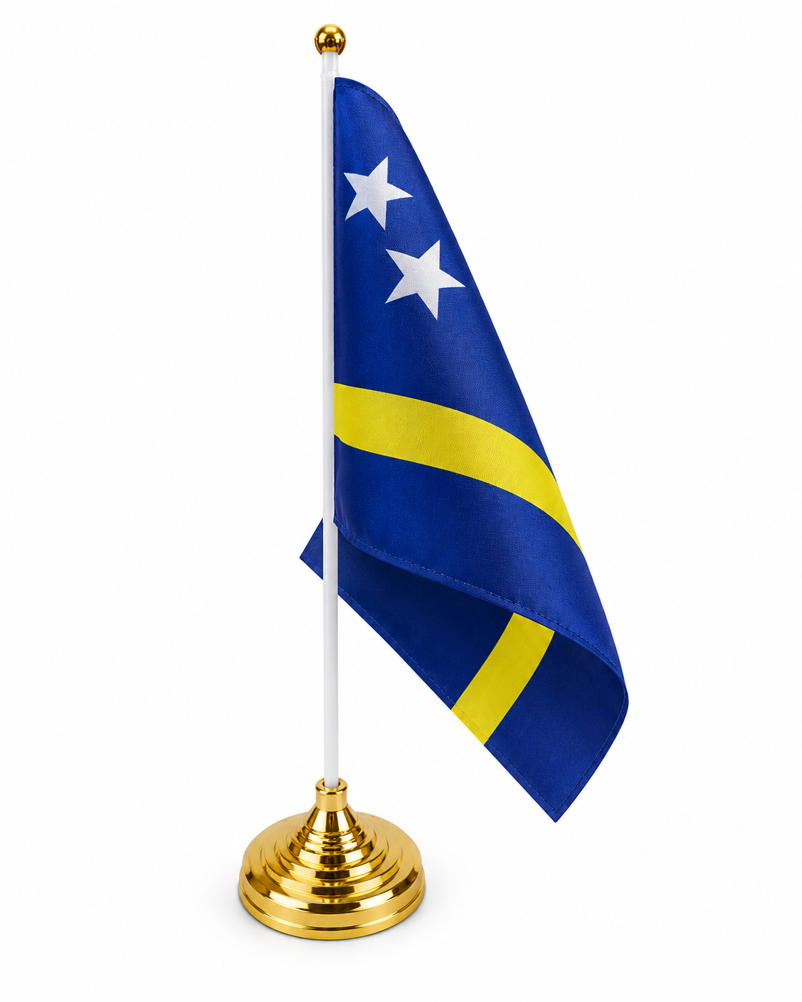 Curaçao Mini Desk Flag (14 × 21 cm)