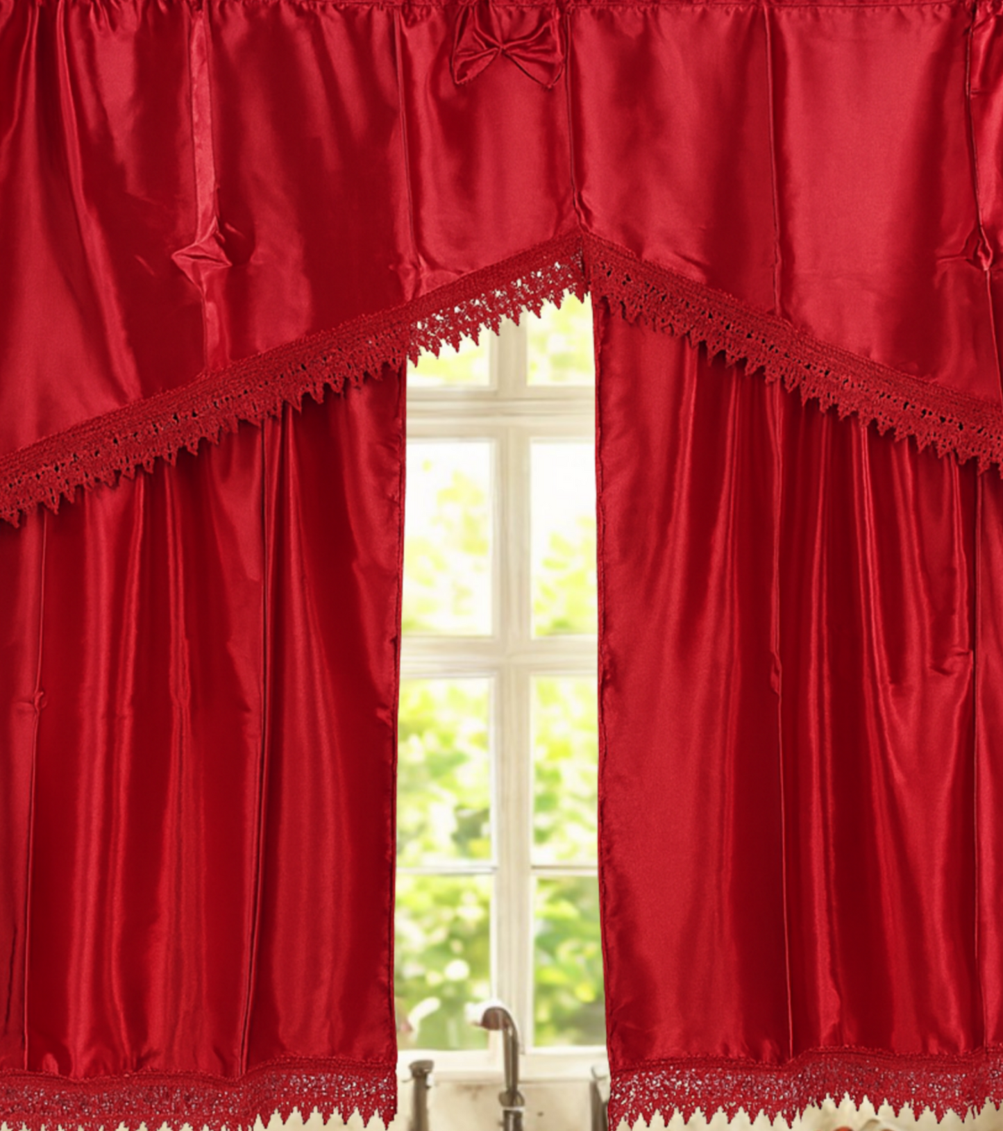 Kitchen Curtain 3Pcs Set