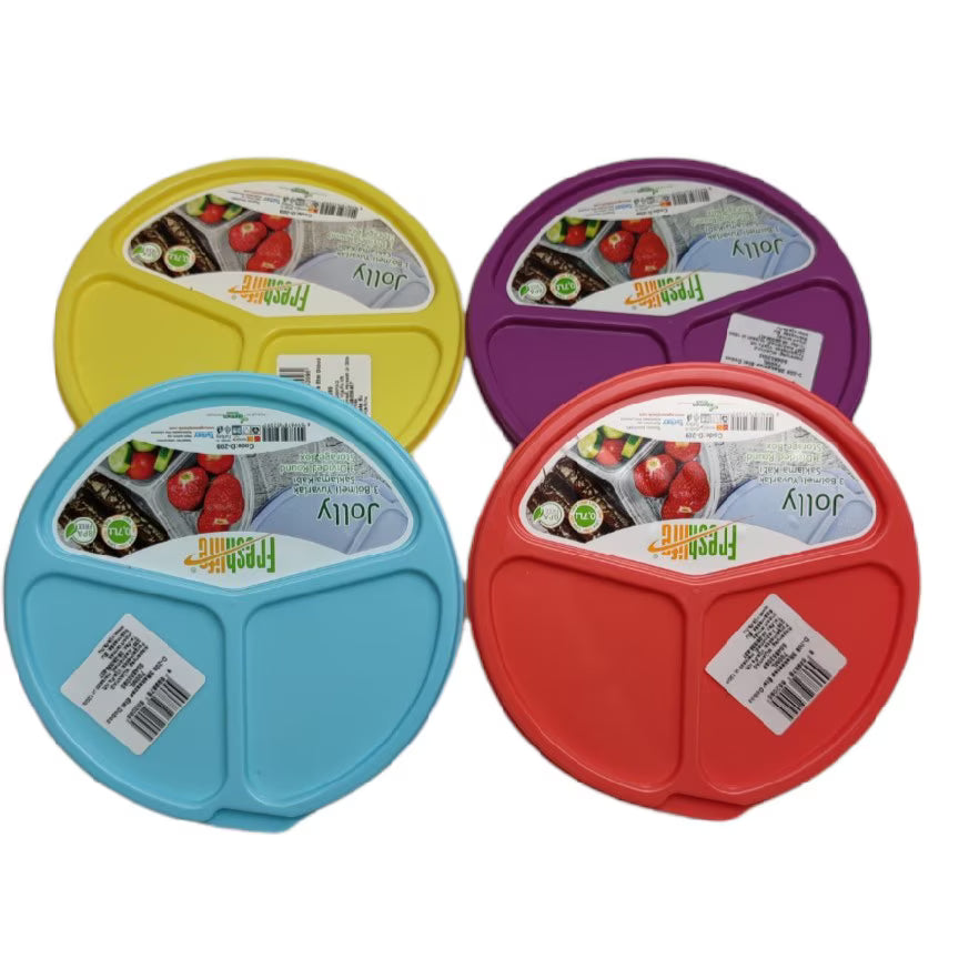 Freshlife Jolly 3 Divided round Storage Box