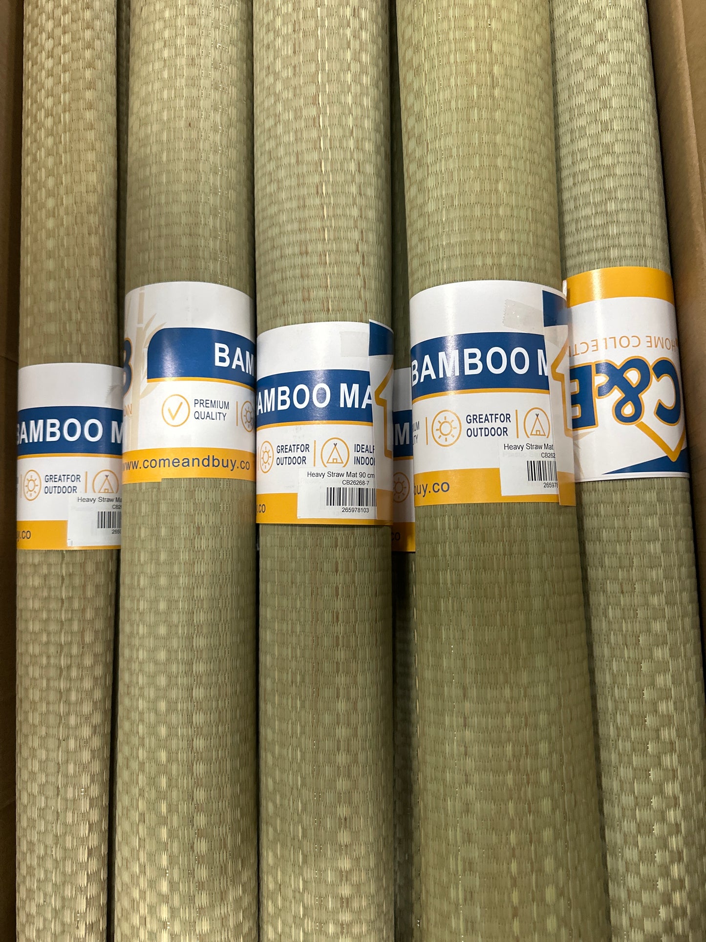 Heavy Straw Mat 90 cm x 190 cm