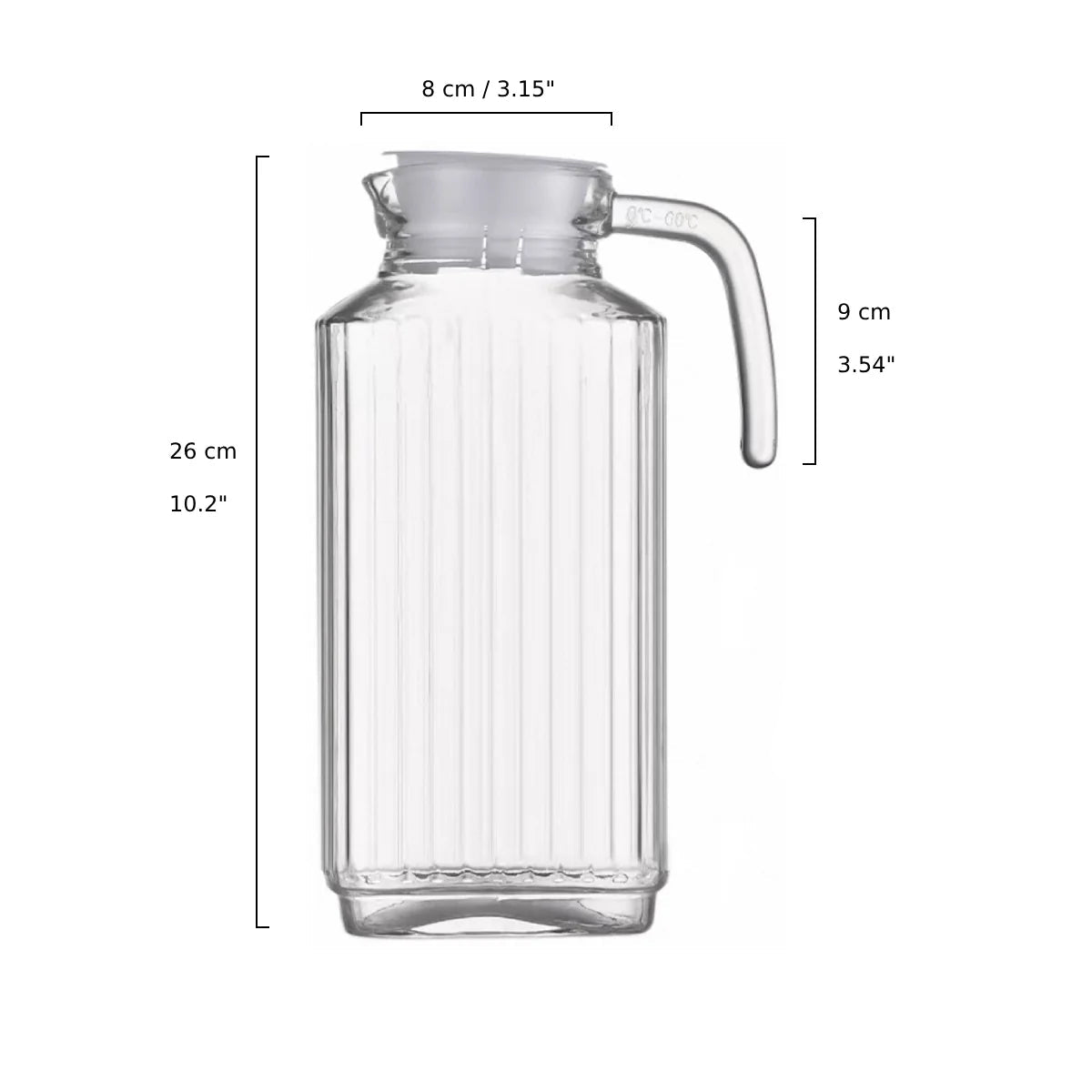 Clear Glass Water– 1800 ML / 63 OZ