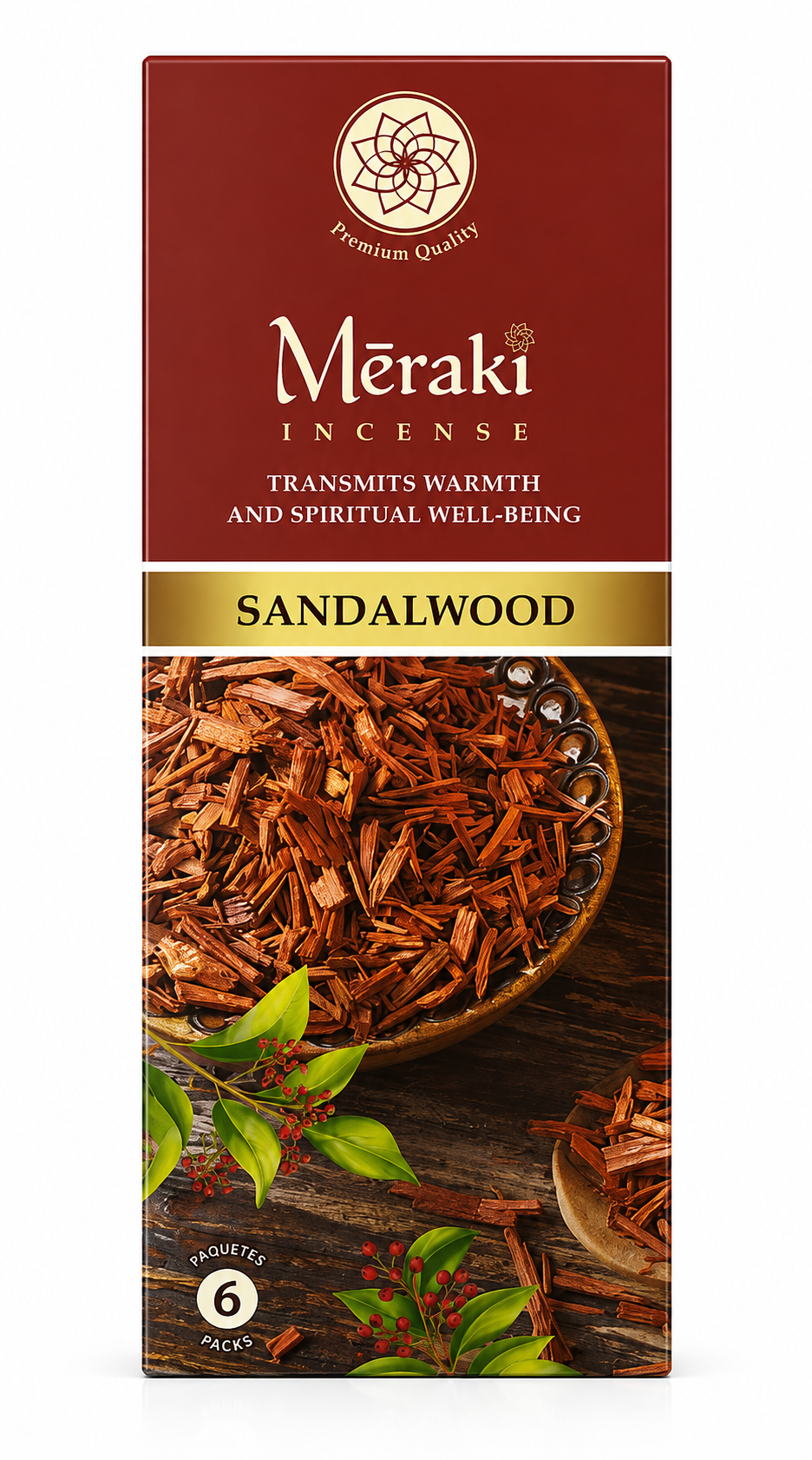 Meraki Sandalwood Incense – 6 Packs