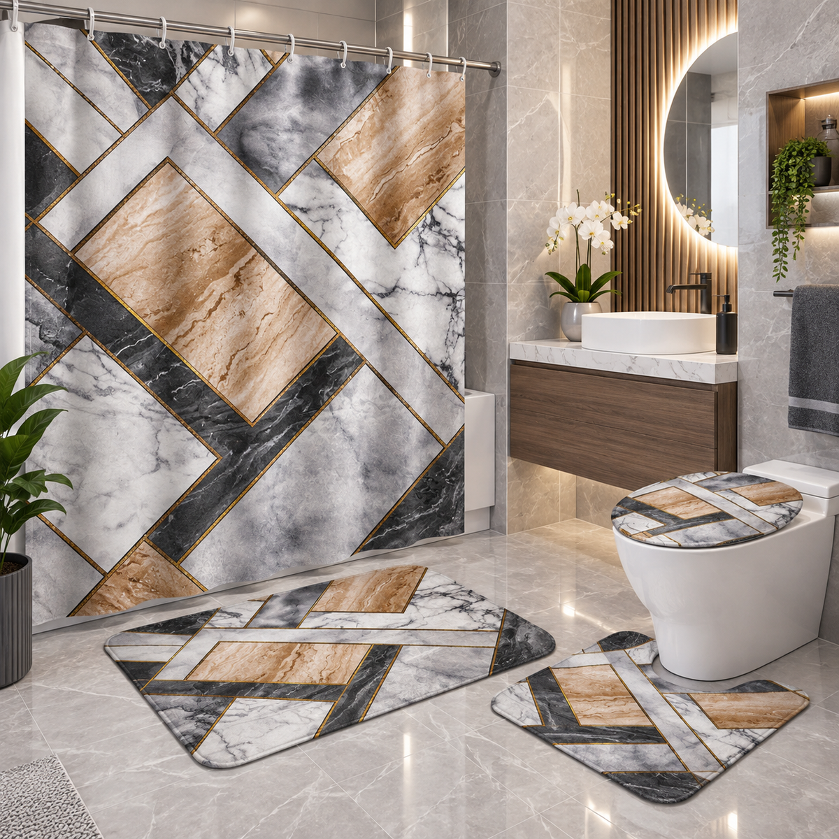 Modern Marble Geometric