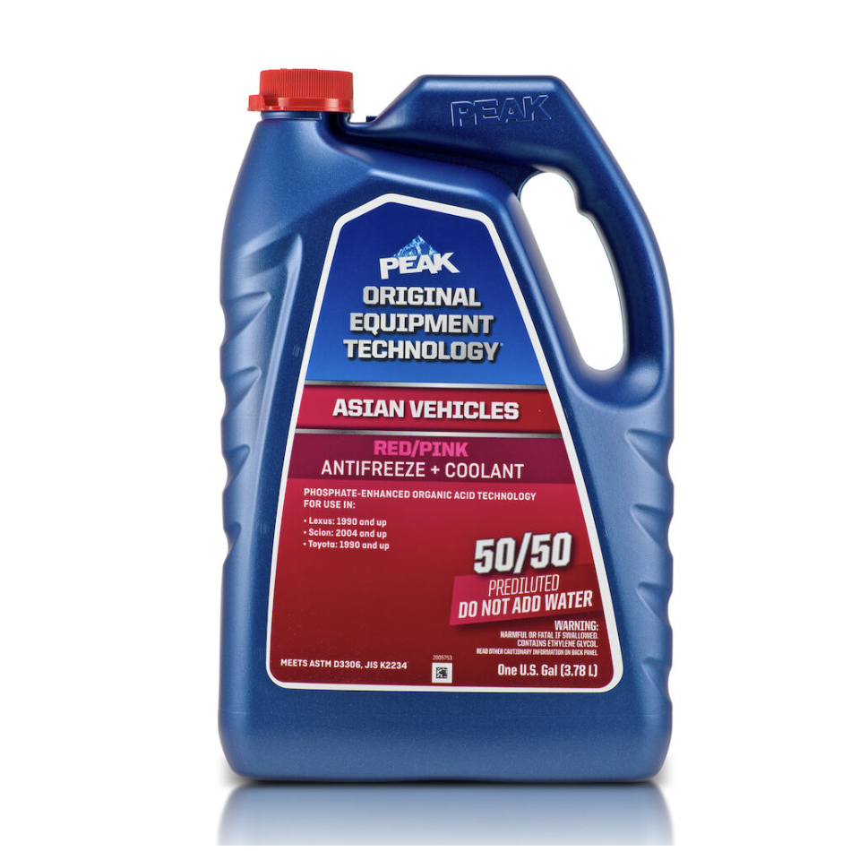 PEAK Original Equipment Technology Antifreeze + Coolant (Asian Vehicles)