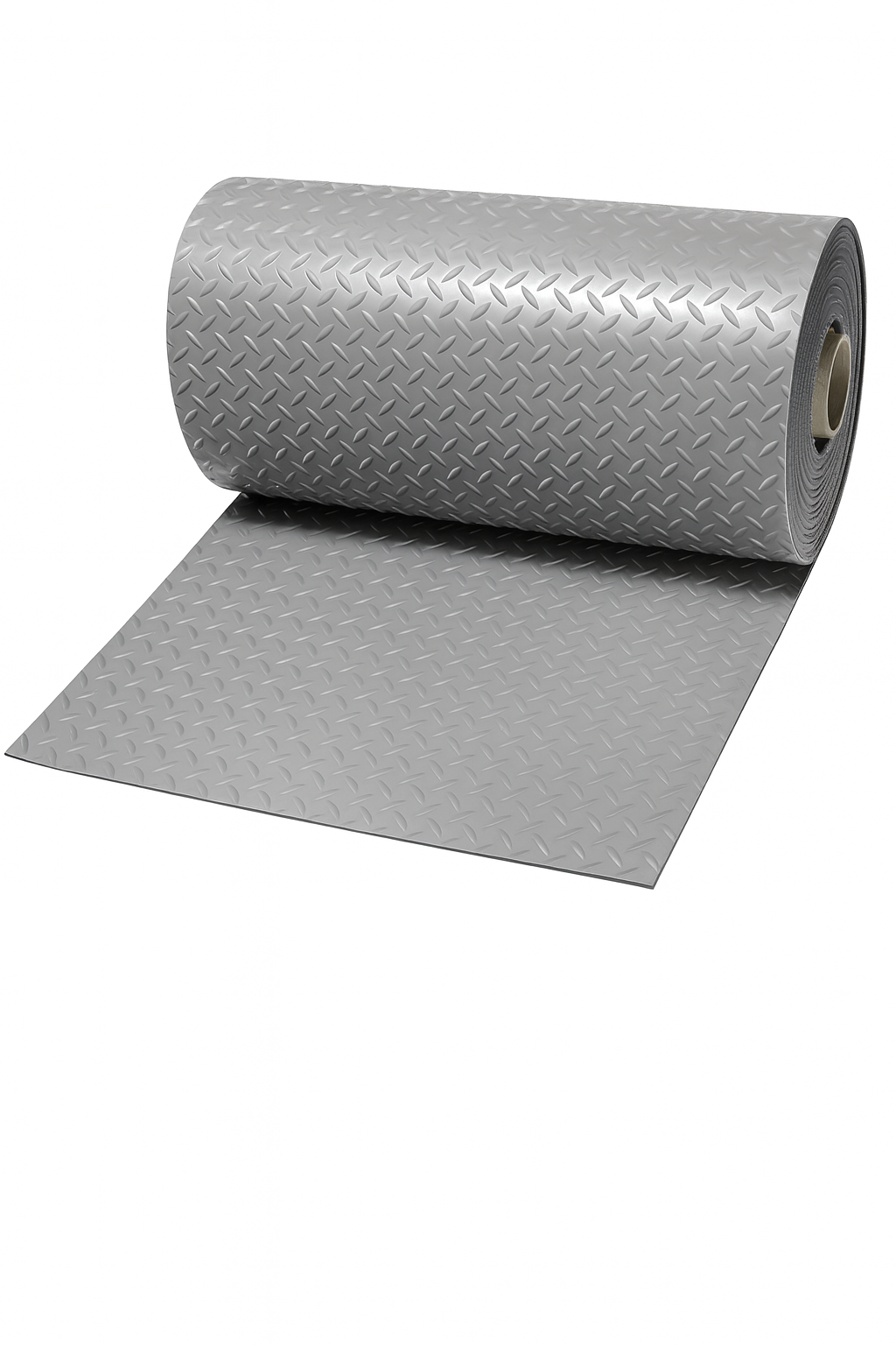 Diamond Plate Rubber Flooring Roll – Gray- 0.9mX1m
