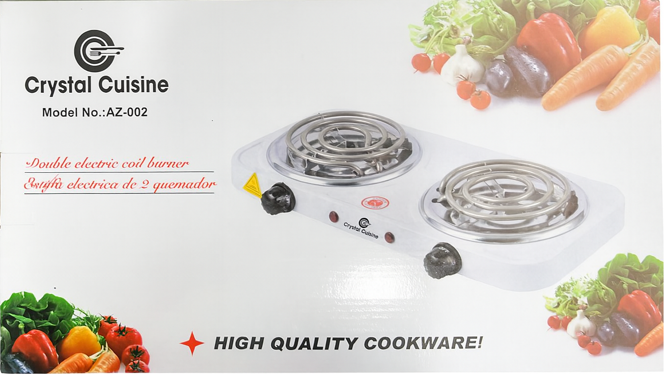 Crystal Cuisine Electric Double Stove-AZ-002