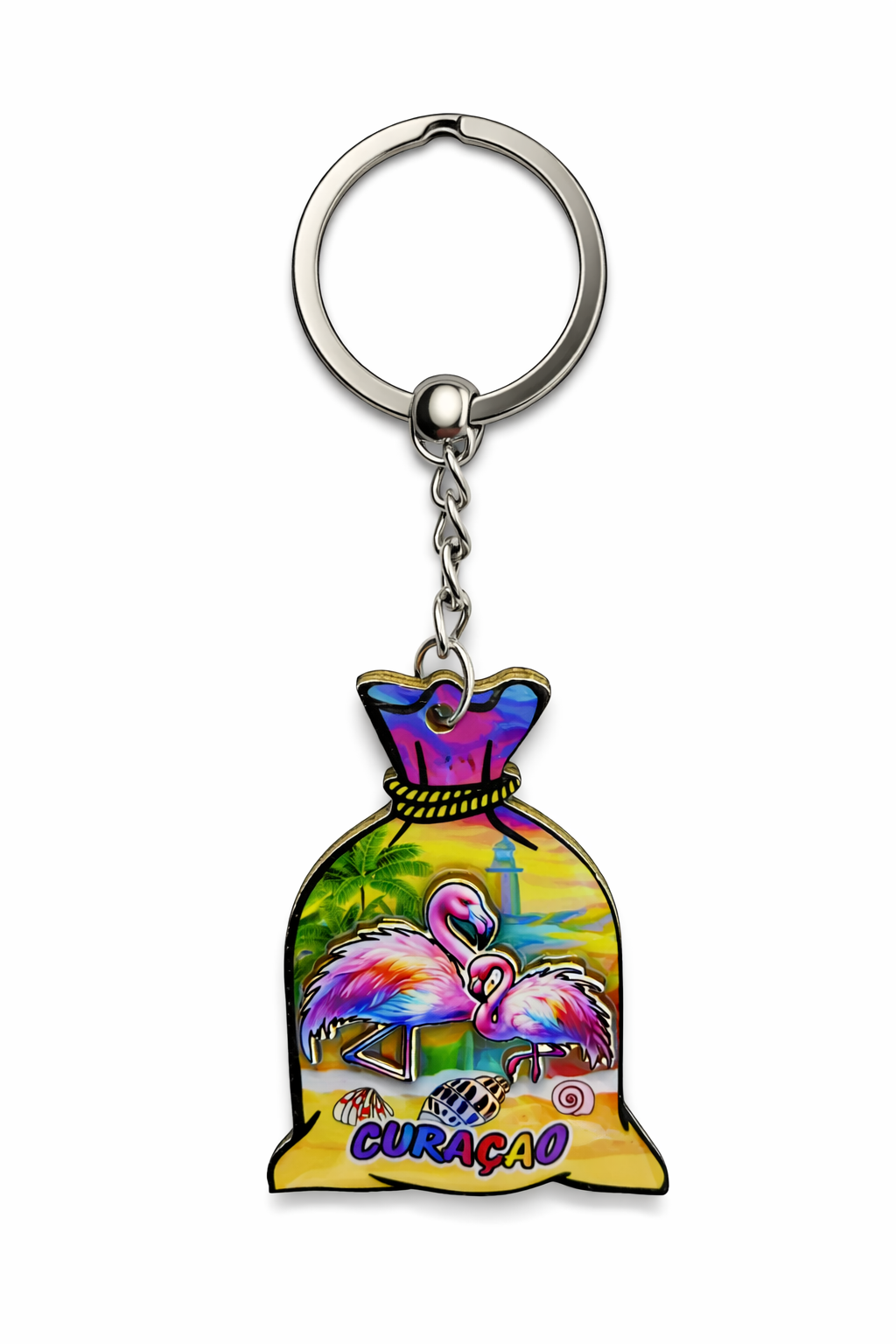 Curaçao Flamingo Souvenir Keychain