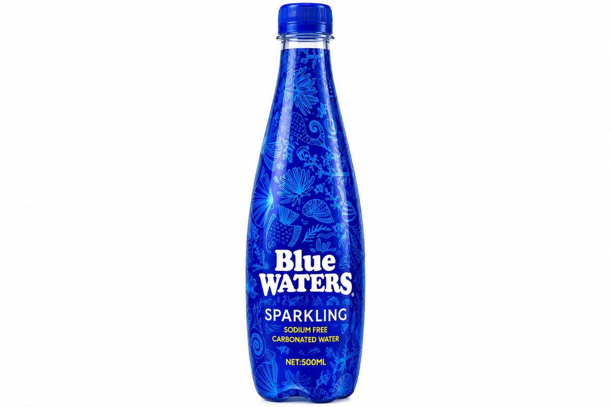 Blue Waters Sparkling 500ml white background
