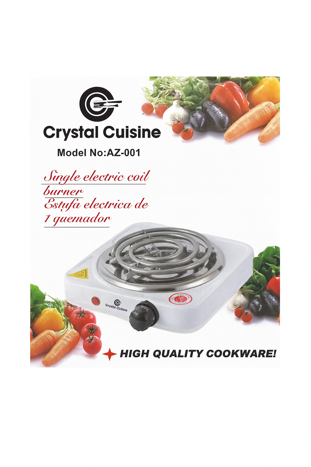 Crystal Cuisine Electric Stove 1 Head-AZ-001