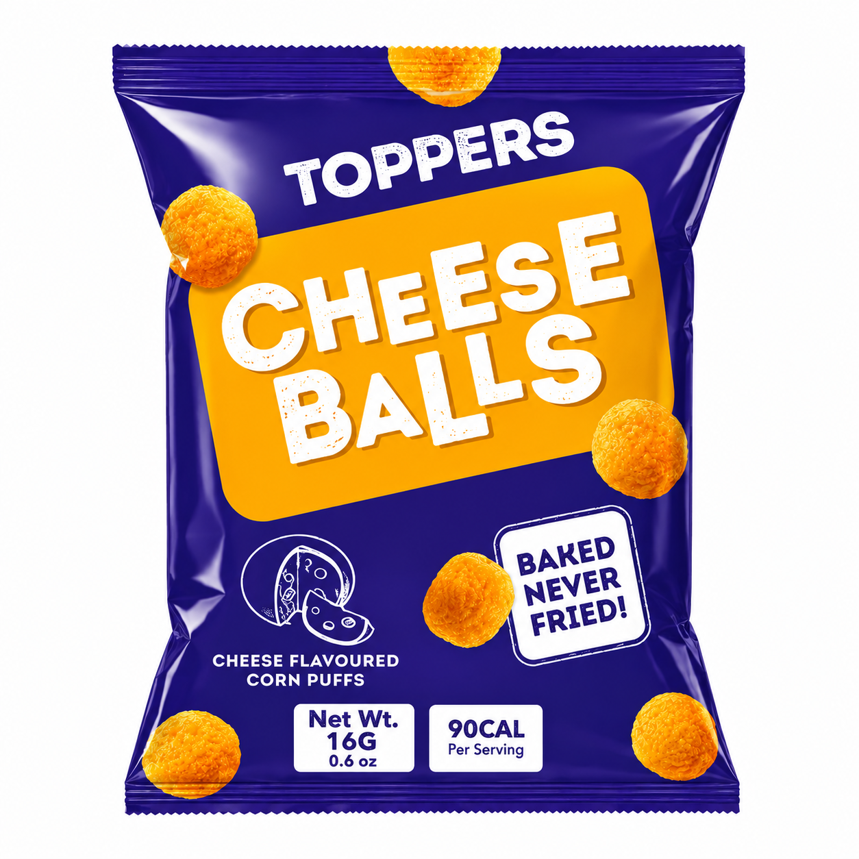Toppers Cheese Balls 16g