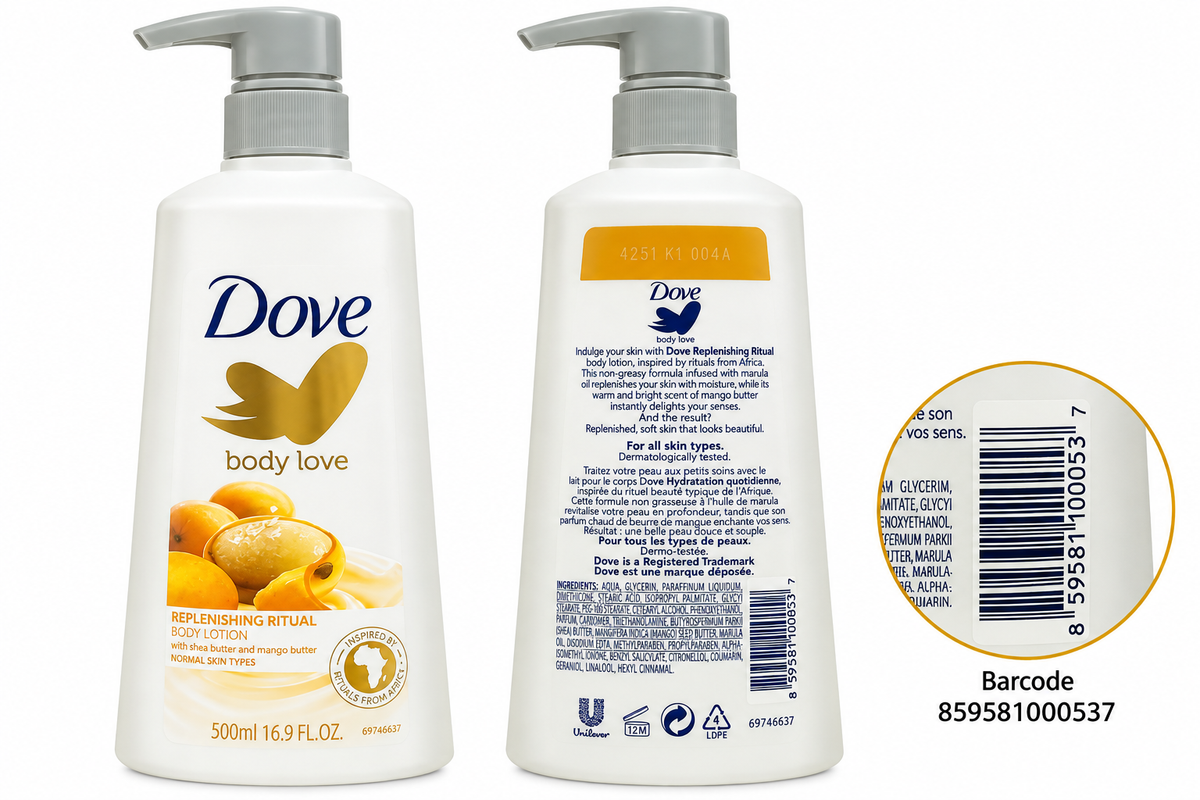 Dove Body Love Replenishing Ritual Body Lotion 500 mL