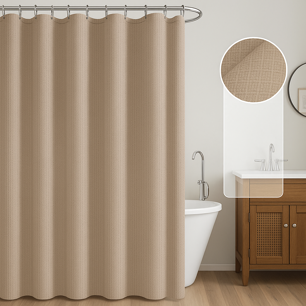 Naonao Heavy Weight Shower Curtain or Liner – 71" x 71"