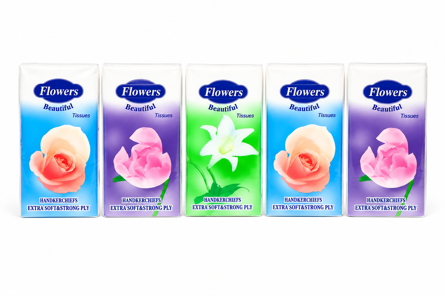 Flowers Beautiful Handkerchief Tissues