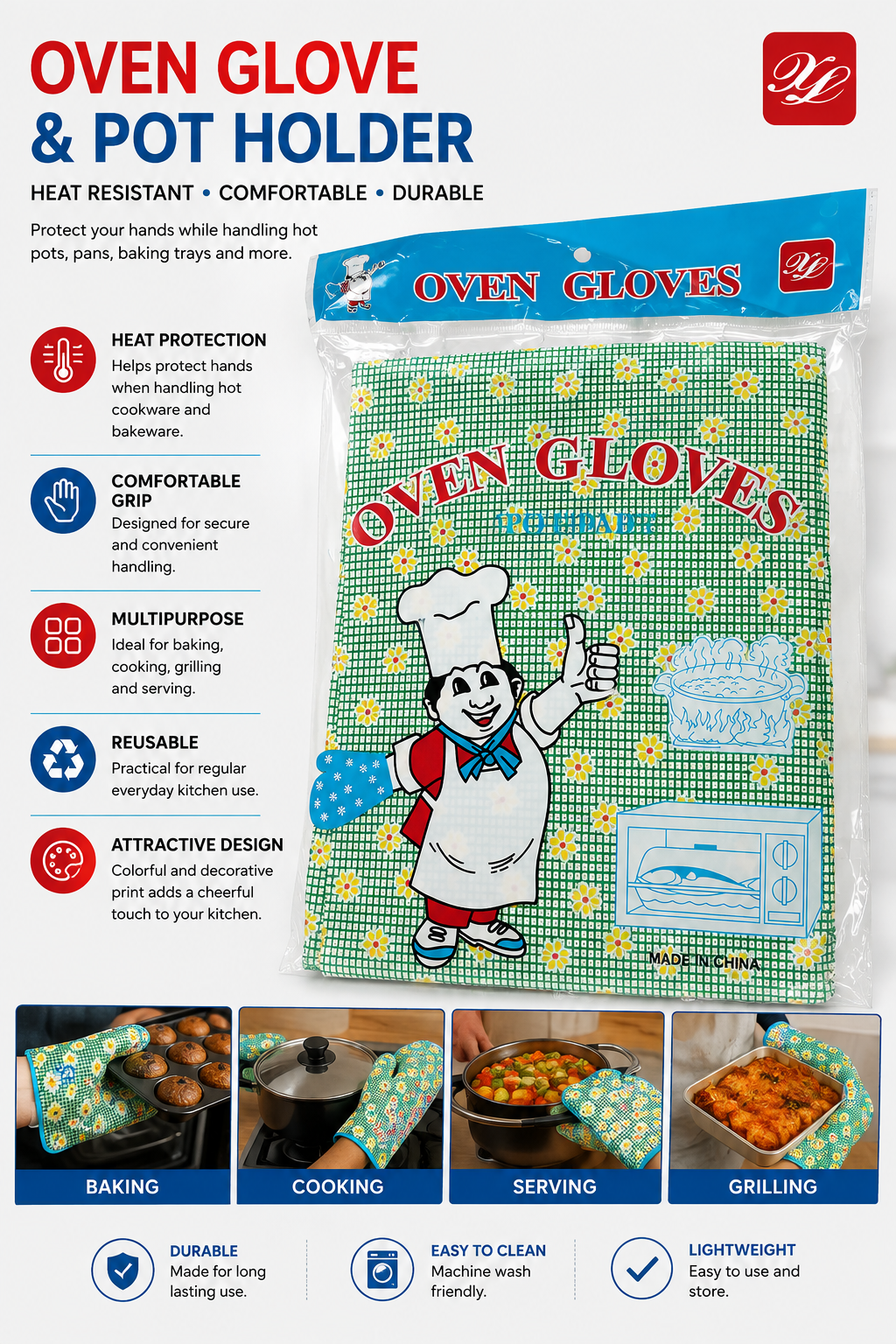 Heat-Resistant Oven Glove