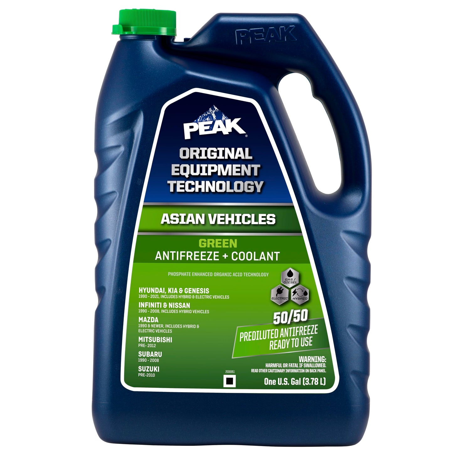 Green PEAK Antifreeze + Coolant (50/50 Prediluted)
