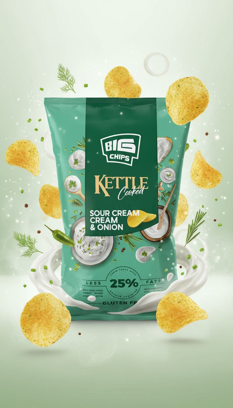 Chips Kettle Sour Cream 100g x 10 pcs