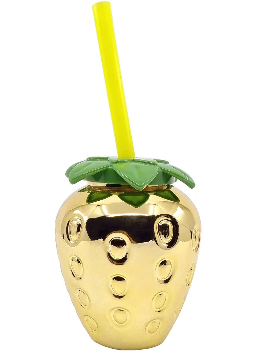 Gold Strawberry Party Cup
