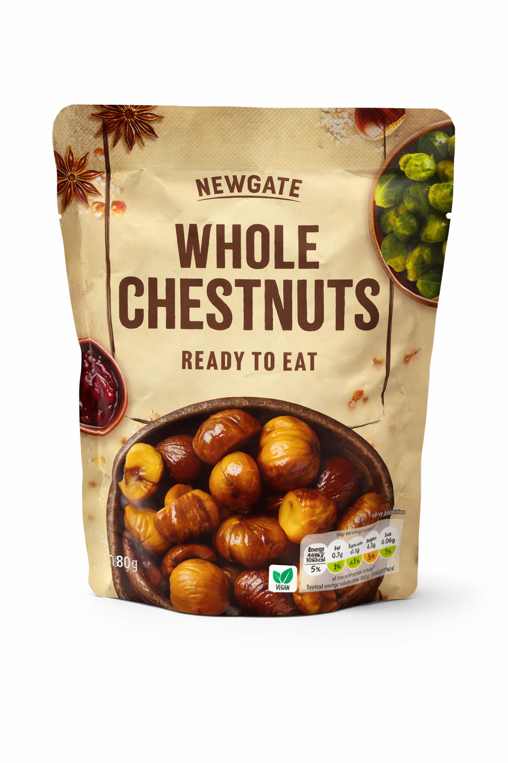 Newgate Whole Chestnuts – Ready to Eat Cooked Chestnuts