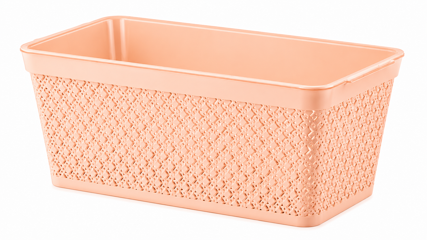 Decorative railing planters- Rectangle-textured surface