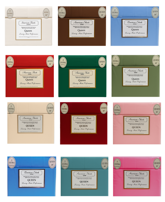 American Sheets Solid-Queen Size