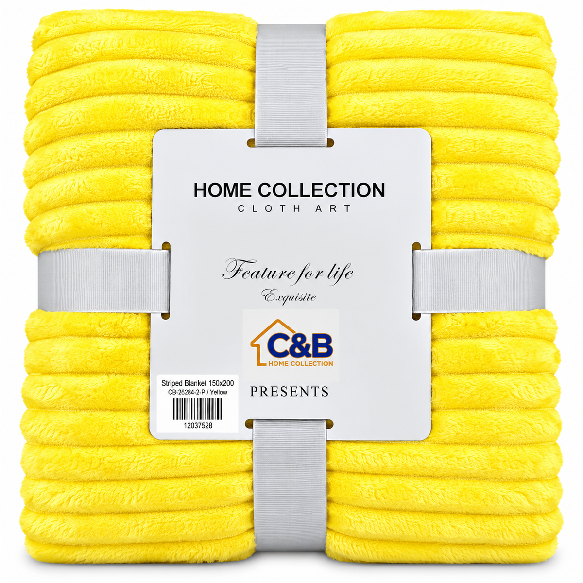 Stripped Blanket 150x200-Yellow