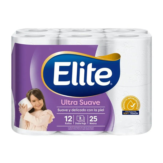 Elite Ultra Suave Toilet Paper (12 Rolls)