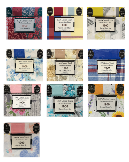 American Linen Printed-Queen Size