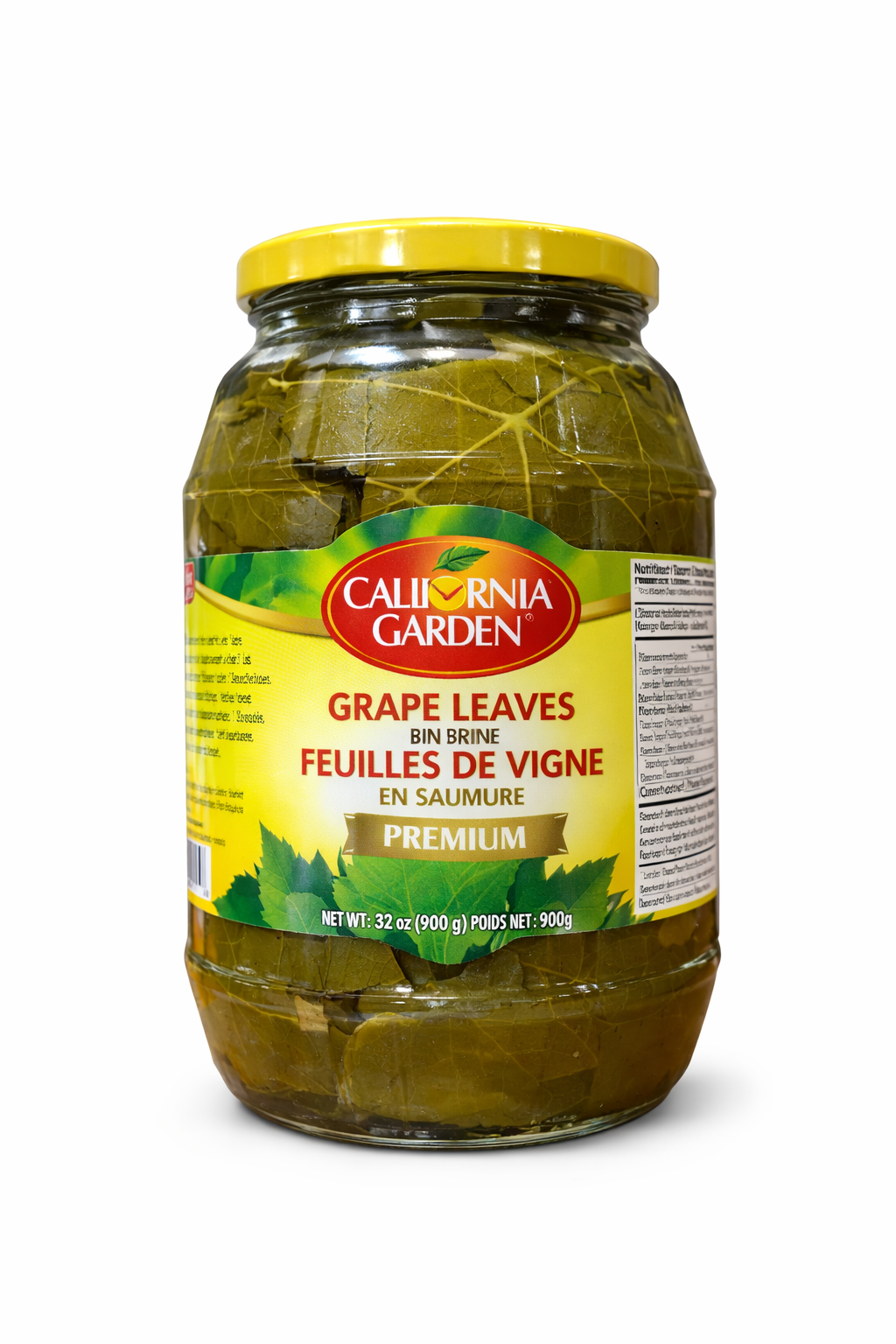 CALIFORNIA GARDEN VINE LEAVES 12x908g