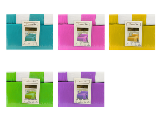 American Sheets-Two Color-Queen Size