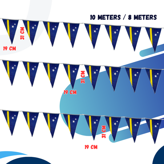 Curacao Triangular hanging Flag Pennant (Banderin)