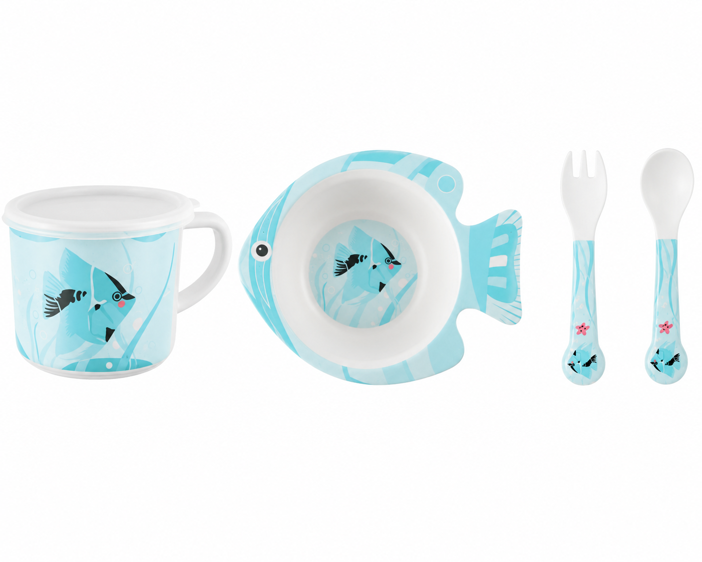 Kids Fish-Themed Feeding Set