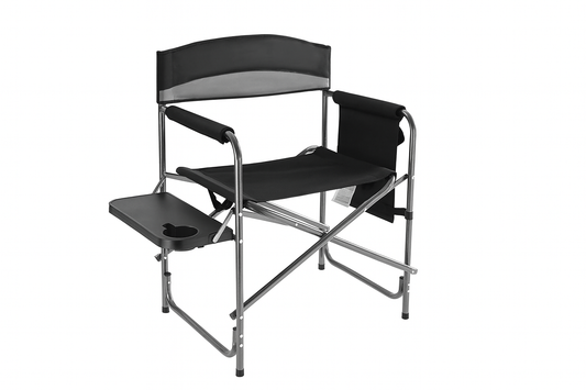 Folding Director Chair with Side Table &Storage Organizer