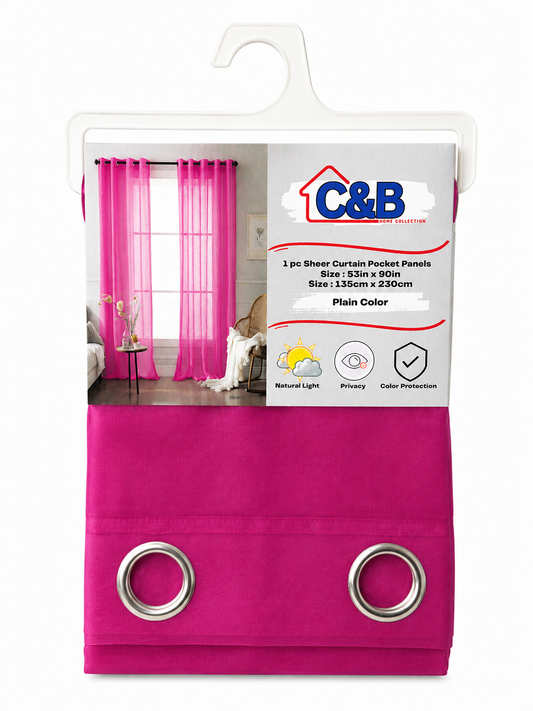 135 x 230 cm Sheer Curtains Standard (Rings O)