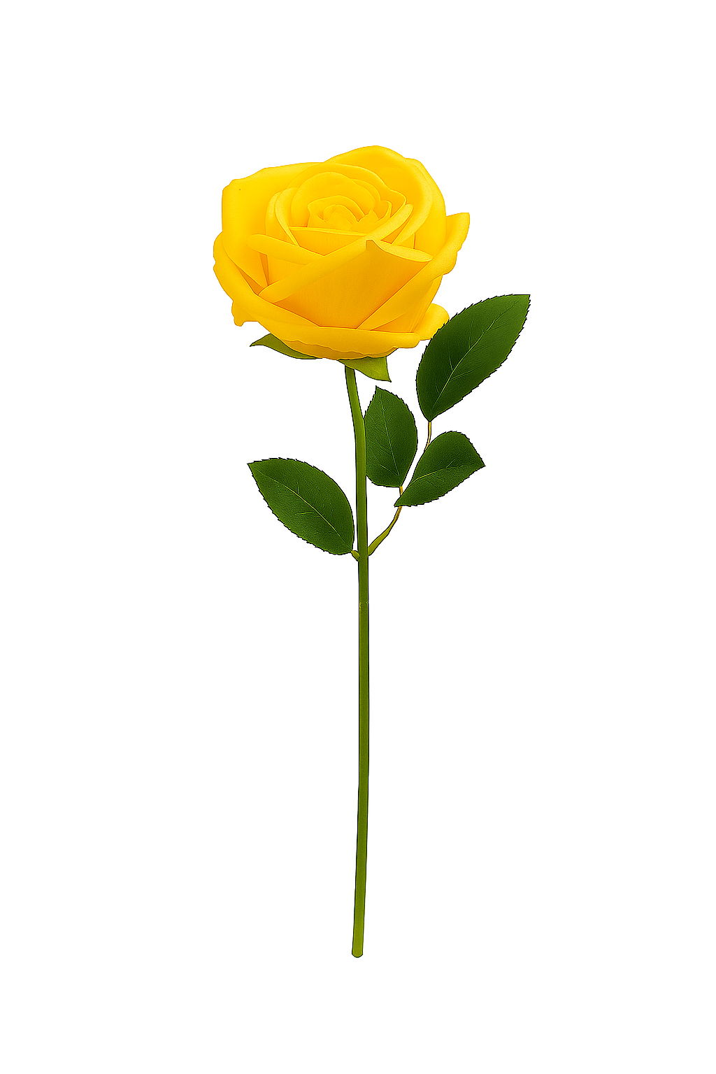 Emerald Elegance Artificial Rose Stem