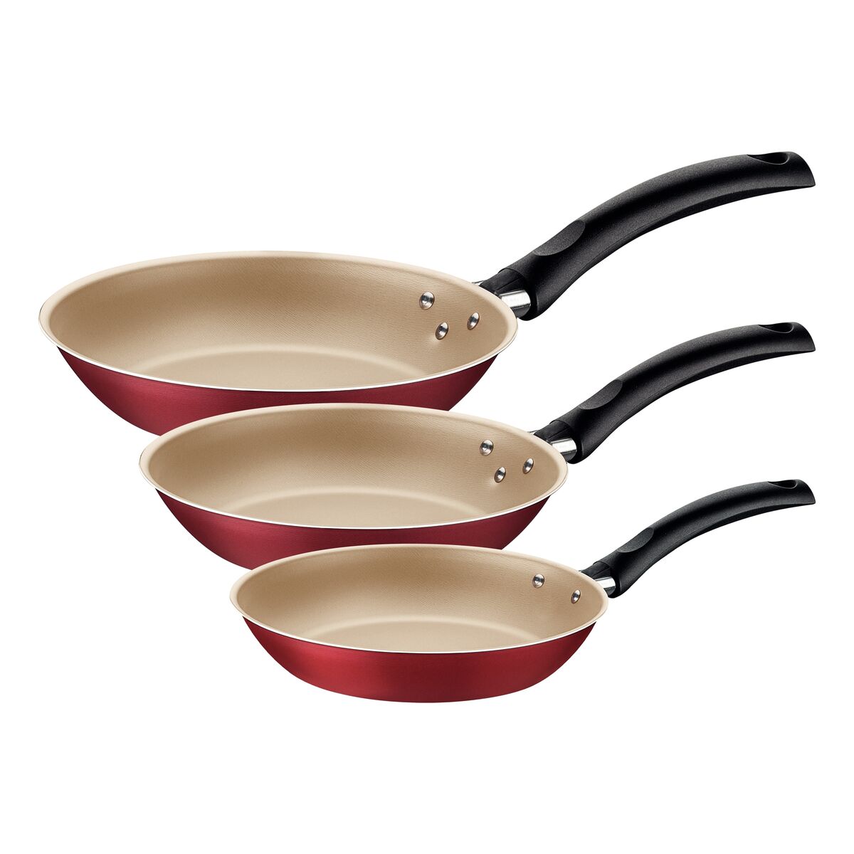 3-Piece Non-Stick Frying Pan Set