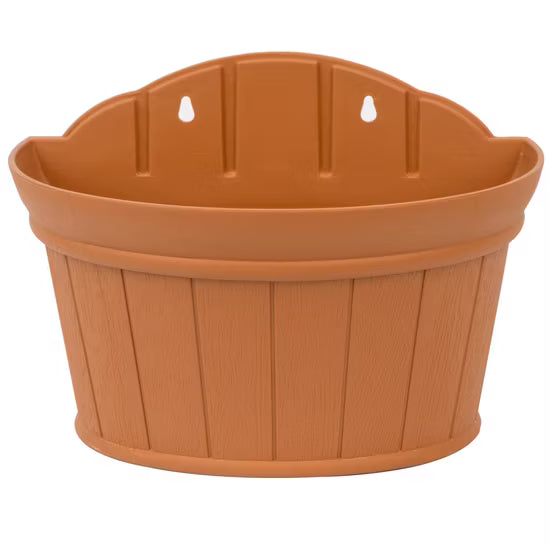 Wall Mounted Wood-Style Flower Planter