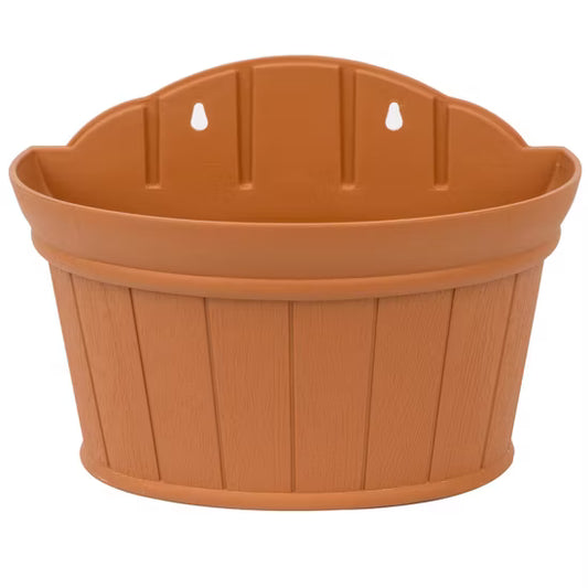 Wall Mounted Wood-Style Flower Planter