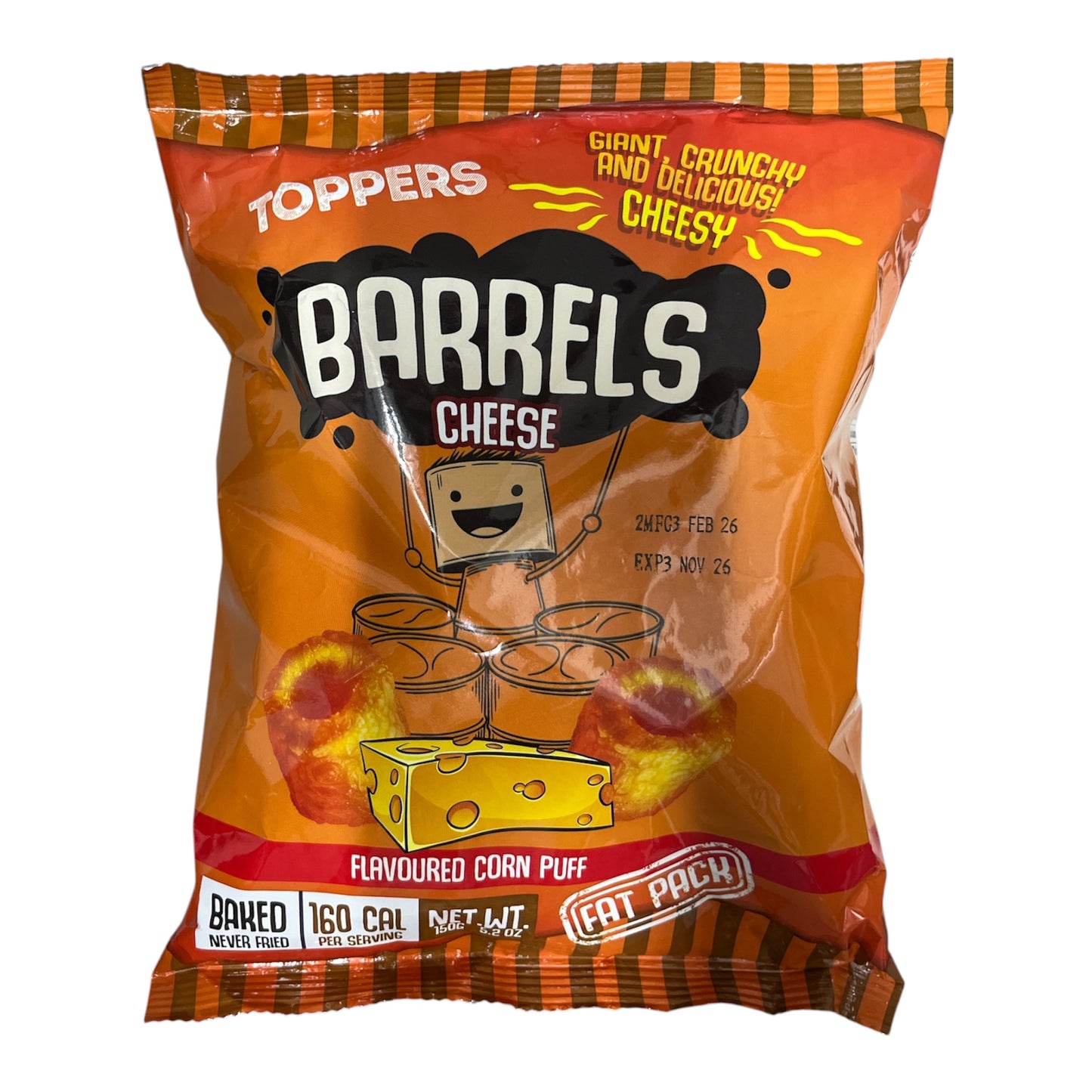 Toppers Barrela Cheese 150g