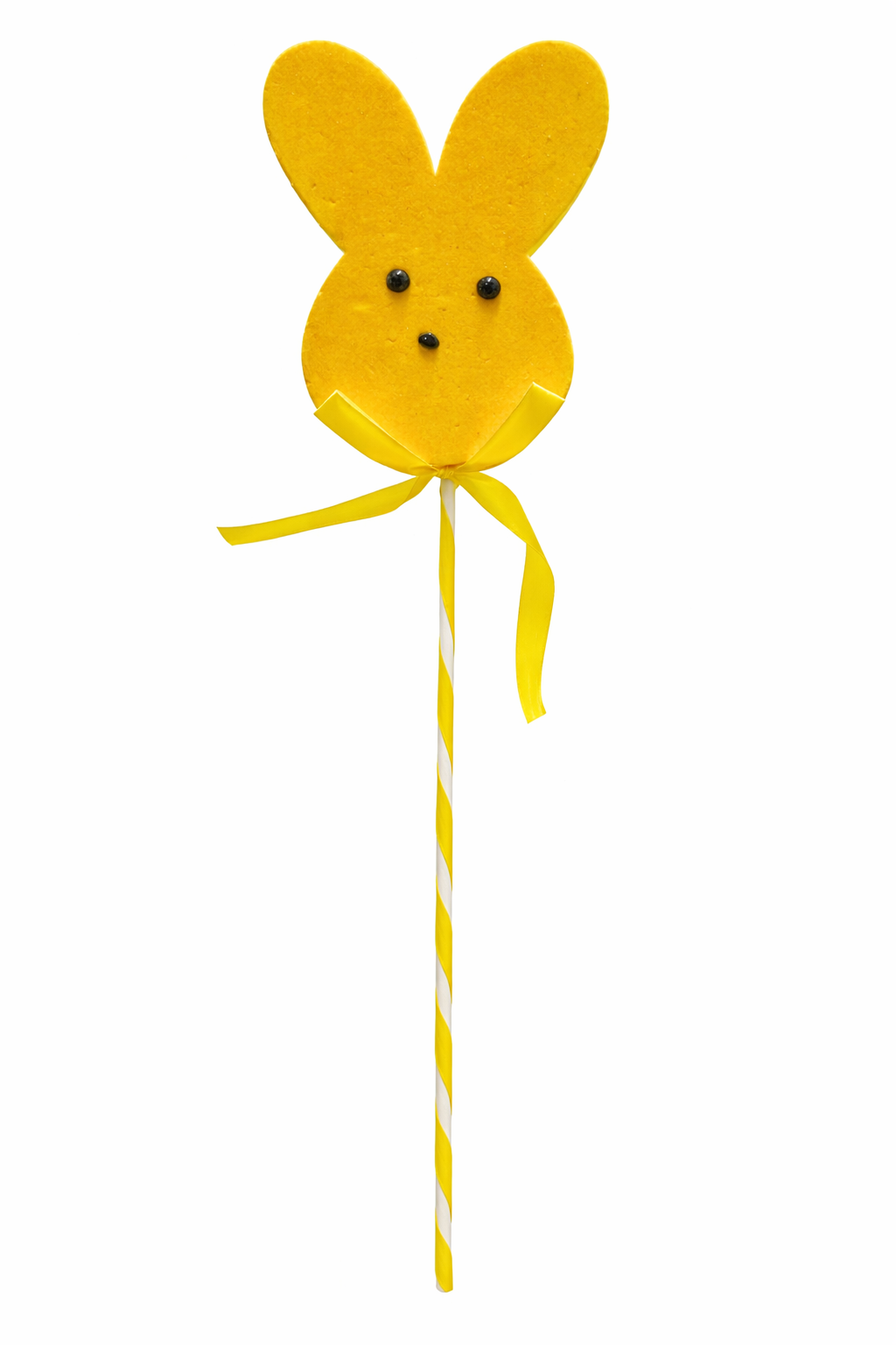 Easter Bunny Lollipop Stick Decoration – Yellow